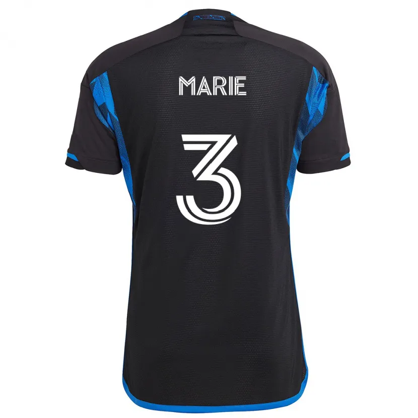 Danxen Men Paul Marie #3 Blue Black Home Jersey 2024/25 T-Shirt