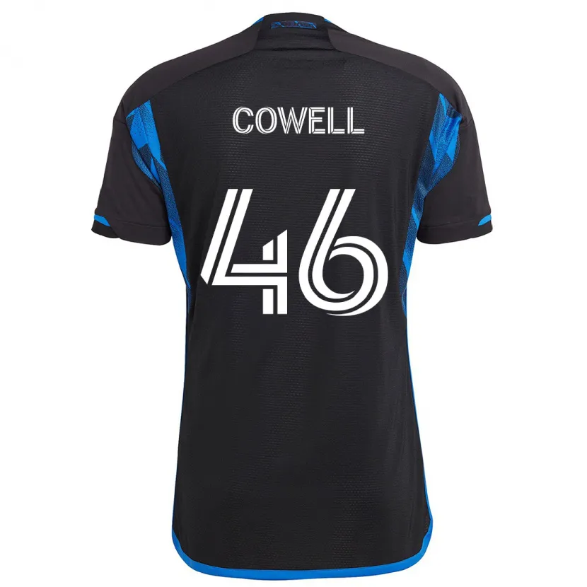 Danxen Men Chance Cowell #46 Blue Black Home Jersey 2024/25 T-Shirt