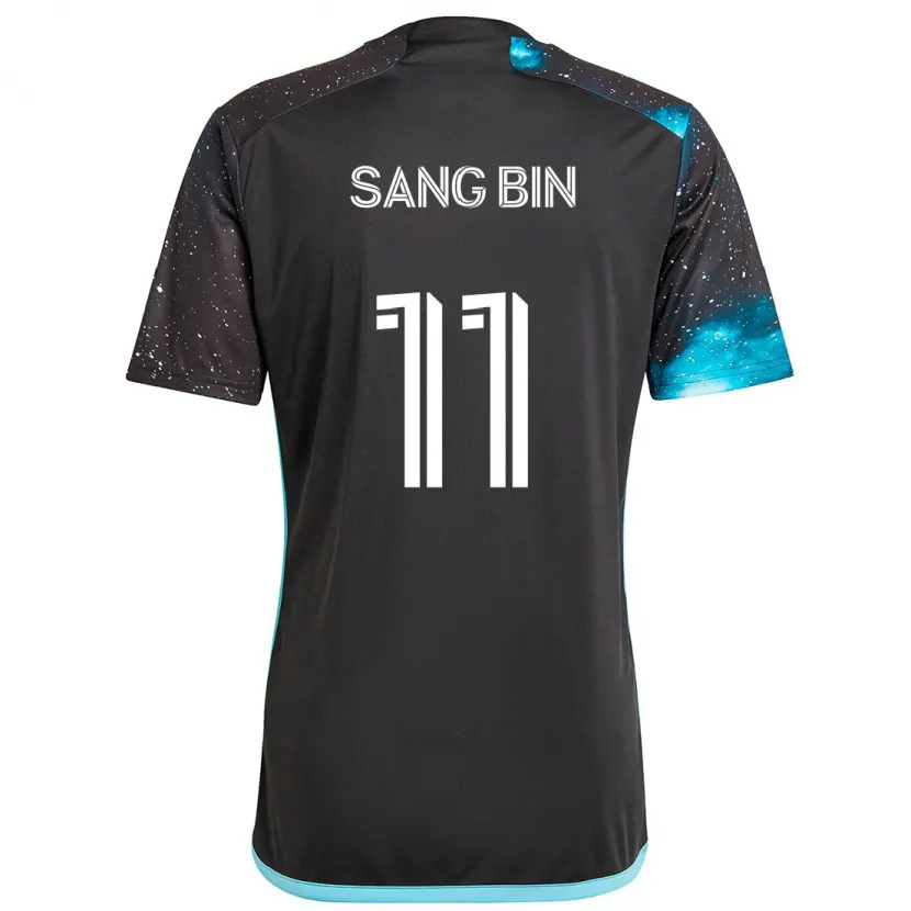 Danxen Men Sang-Bin Jeong #11 Black Blue Home Jersey 2024/25 T-Shirt