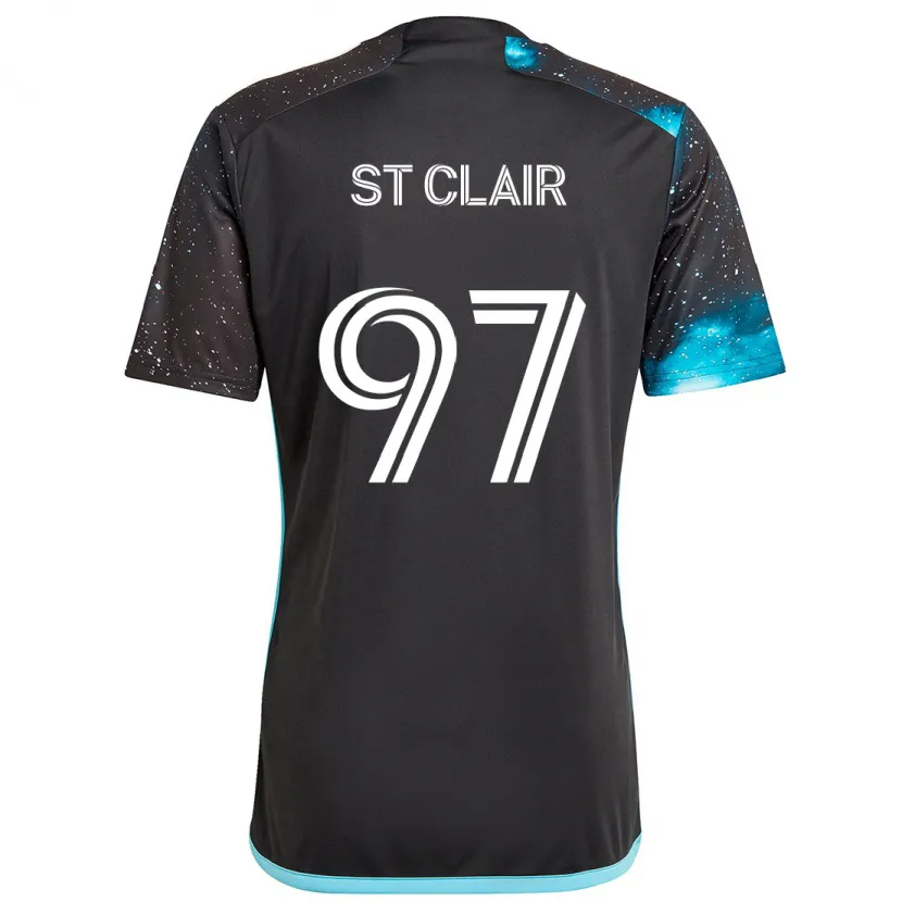 Danxen Men Dayne St. Clair #97 Black Blue Home Jersey 2024/25 T-Shirt