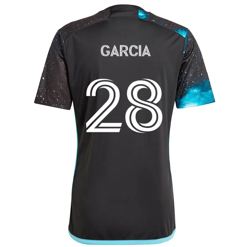 Danxen Men Mender García #28 Black Blue Home Jersey 2024/25 T-Shirt