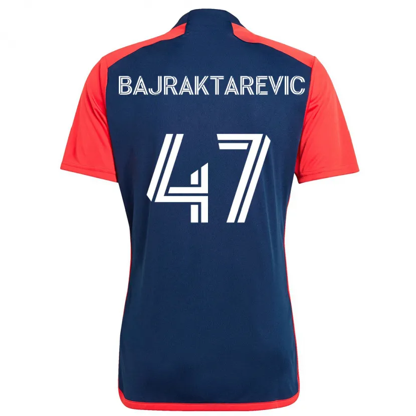 Danxen Men Esmir Bajraktarević #47 Blue Red Home Jersey 2024/25 T-Shirt