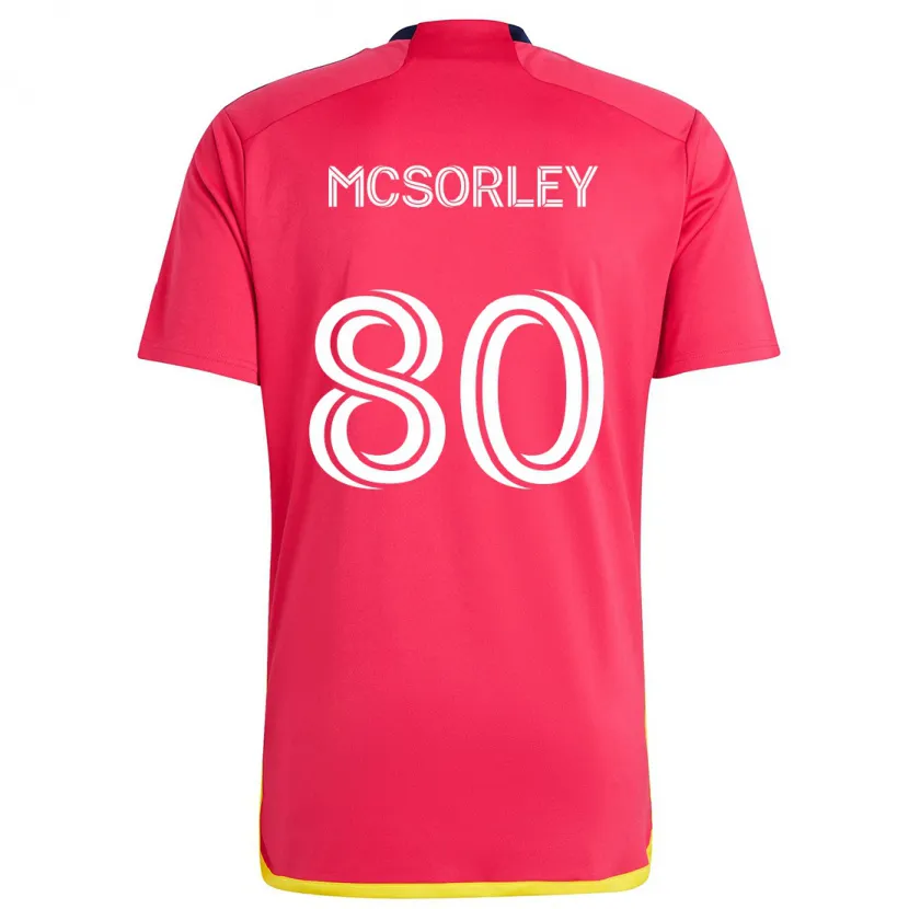 Danxen Men Brendan Mcsorley #80 Red Blue Home Jersey 2024/25 T-Shirt