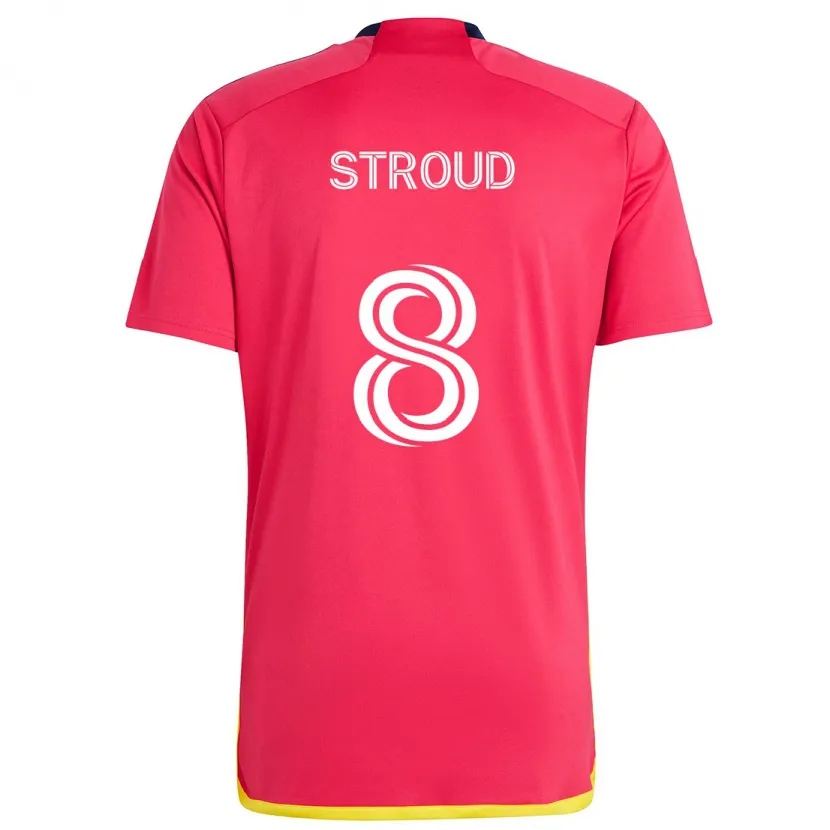 Danxen Men Jared Stroud #8 Red Blue Home Jersey 2024/25 T-Shirt