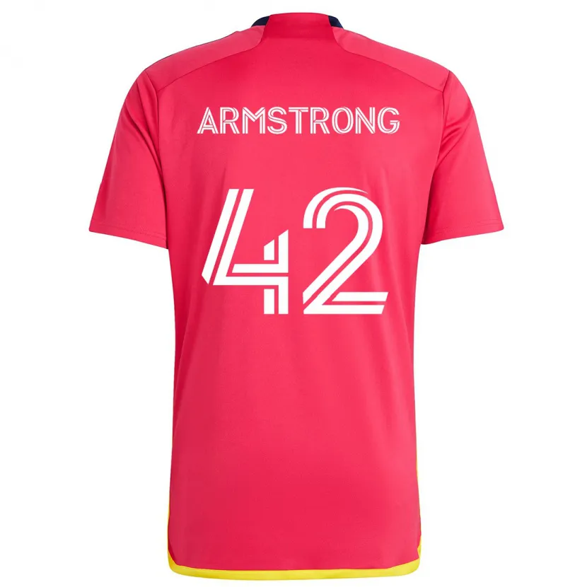 Danxen Men Ezra Armstrong #42 Red Blue Home Jersey 2024/25 T-Shirt