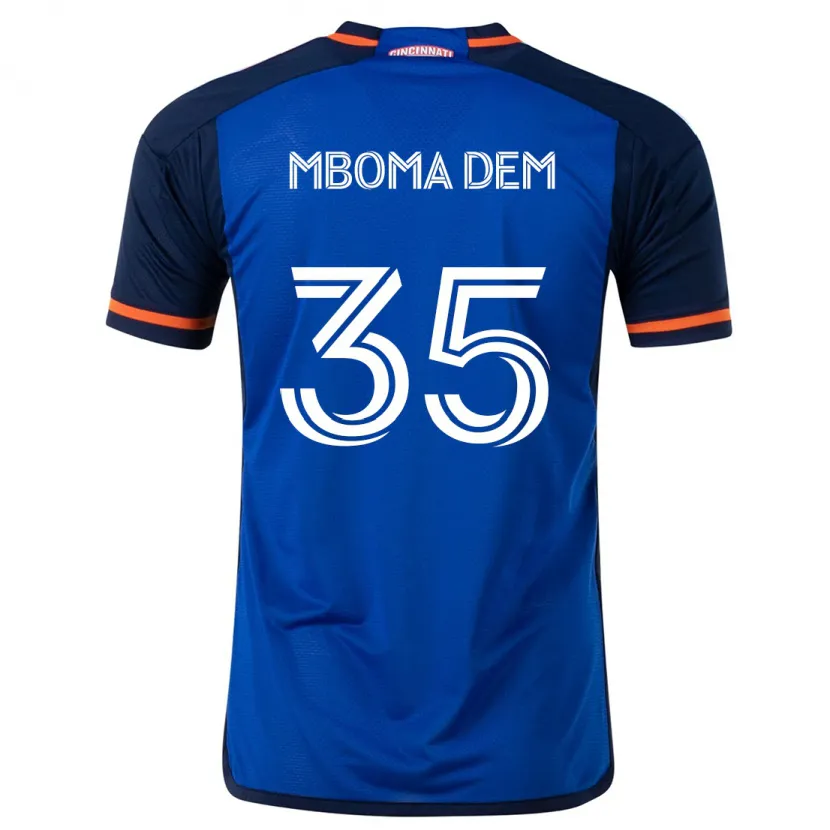 Danxen Men Kenji Mboma Dem #35 Blue White Home Jersey 2024/25 T-Shirt