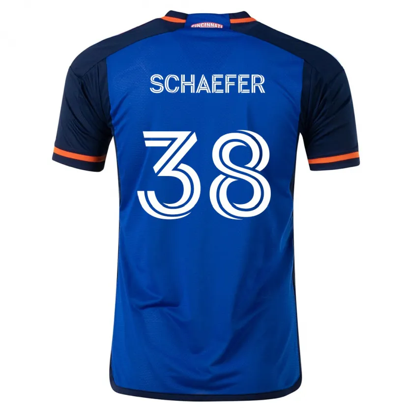 Danxen Men Brian Schaefer #38 Blue White Home Jersey 2024/25 T-Shirt