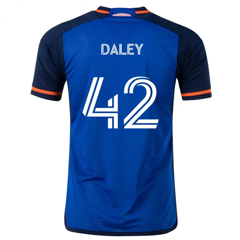 Danxen Men Amir Daley #42 Blue White Home Jersey 2024/25 T-Shirt