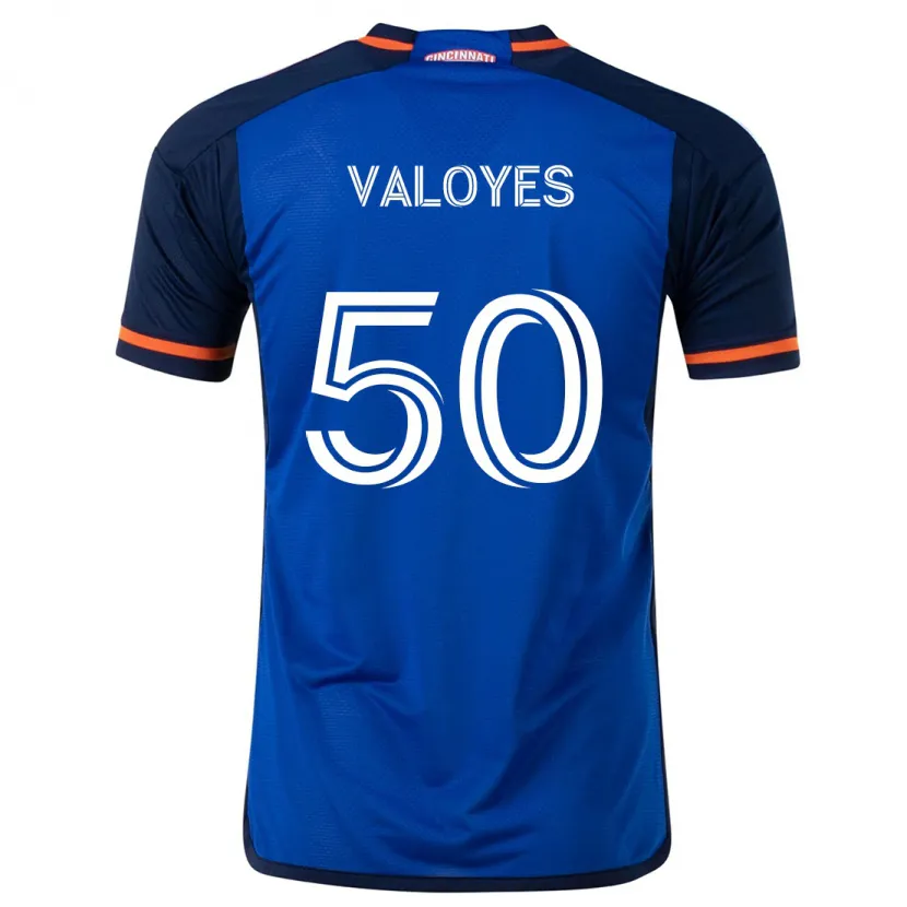 Danxen Men Yeiner Valoyes #50 Blue White Home Jersey 2024/25 T-Shirt