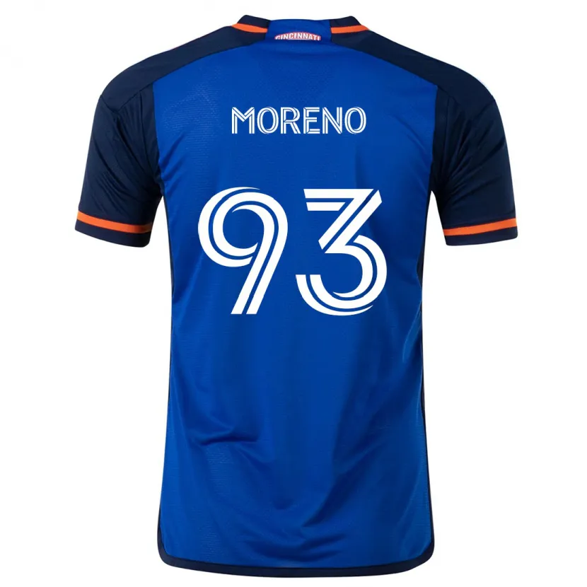 Danxen Men Júnior Moreno #93 Blue White Home Jersey 2024/25 T-Shirt