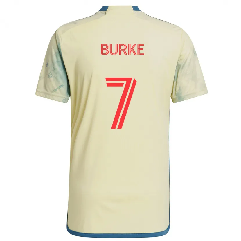 Danxen Men Cory Burke #7 Yellow Red Blue Home Jersey 2024/25 T-Shirt