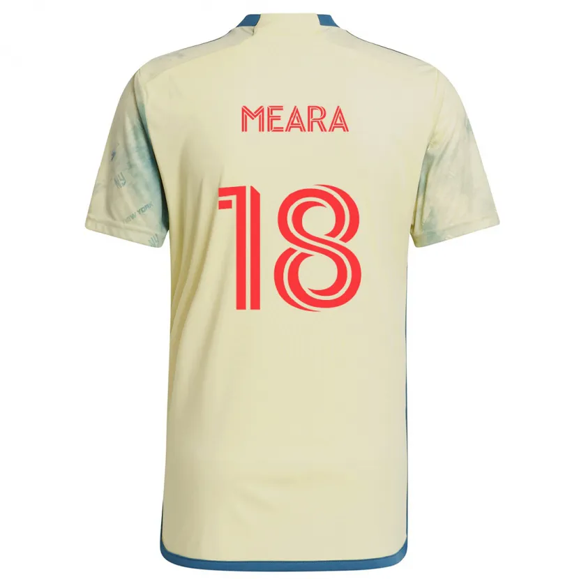 Danxen Men Ryan Meara #18 Yellow Red Blue Home Jersey 2024/25 T-Shirt