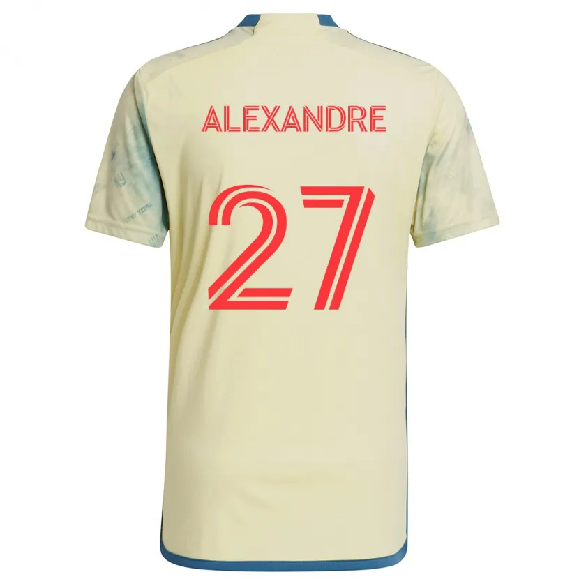 Danxen Men Davi Alexandre #27 Yellow Red Blue Home Jersey 2024/25 T-Shirt