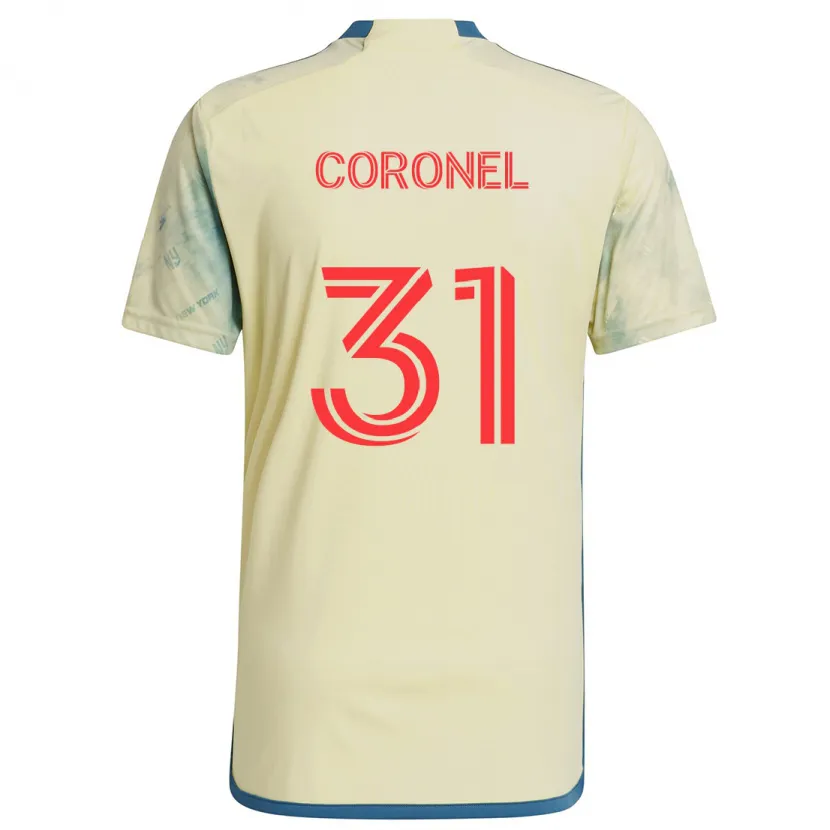 Danxen Men Carlos Coronel #31 Yellow Red Blue Home Jersey 2024/25 T-Shirt