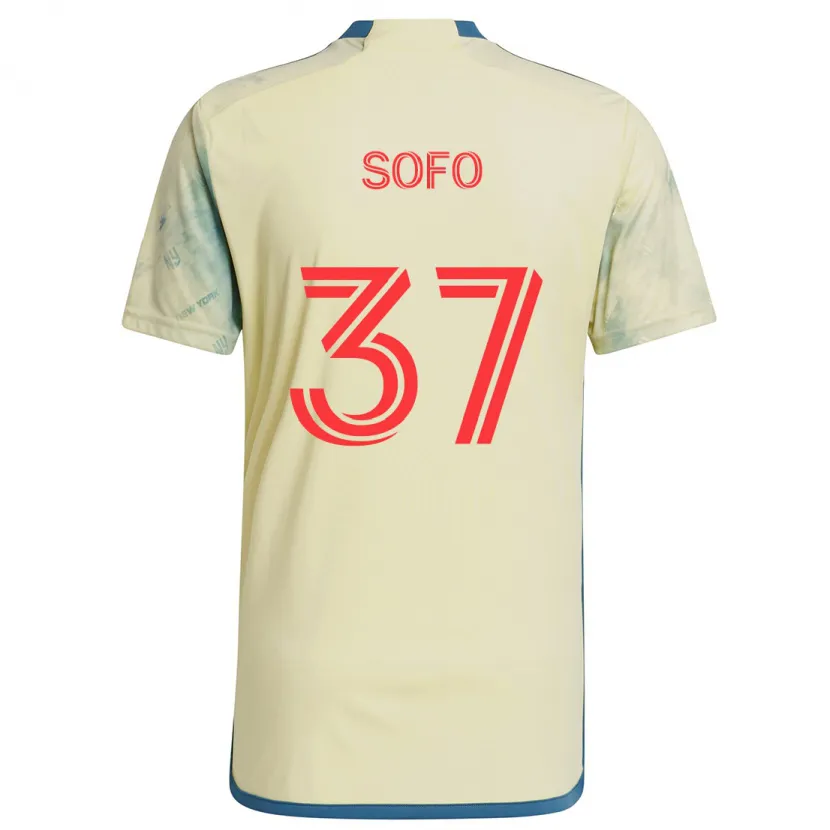 Danxen Men Mohammed Sofo #37 Yellow Red Blue Home Jersey 2024/25 T-Shirt