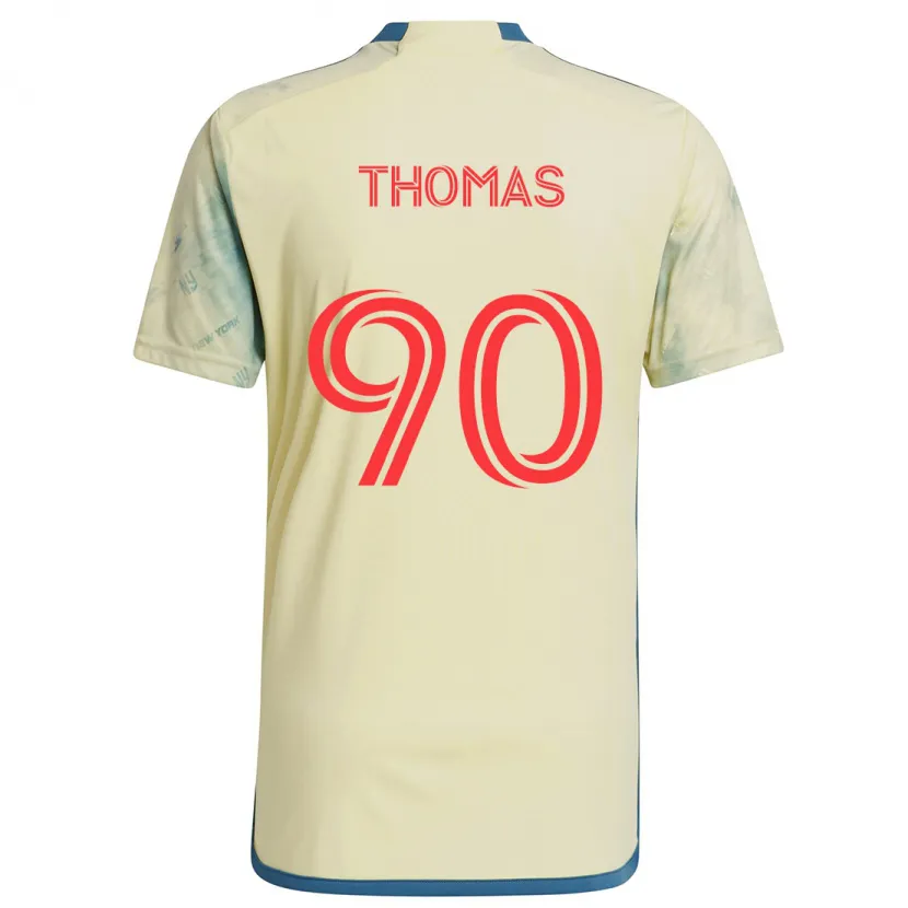 Danxen Men Oladayo Thomas #90 Yellow Red Blue Home Jersey 2024/25 T-Shirt