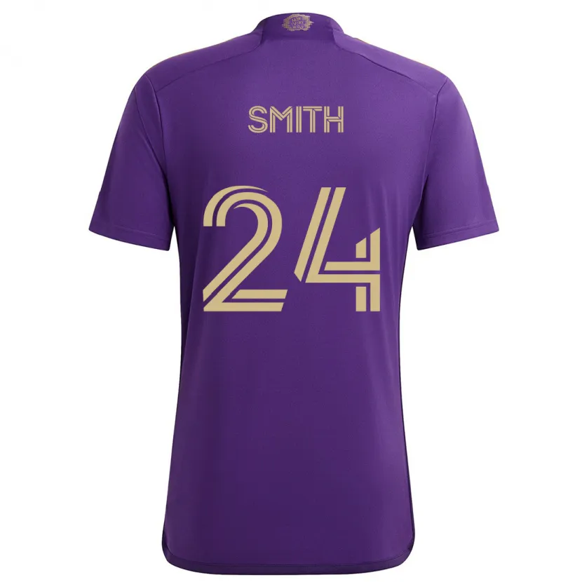 Danxen Men Kyle Smith #24 Purple Yellow Home Jersey 2024/25 T-Shirt