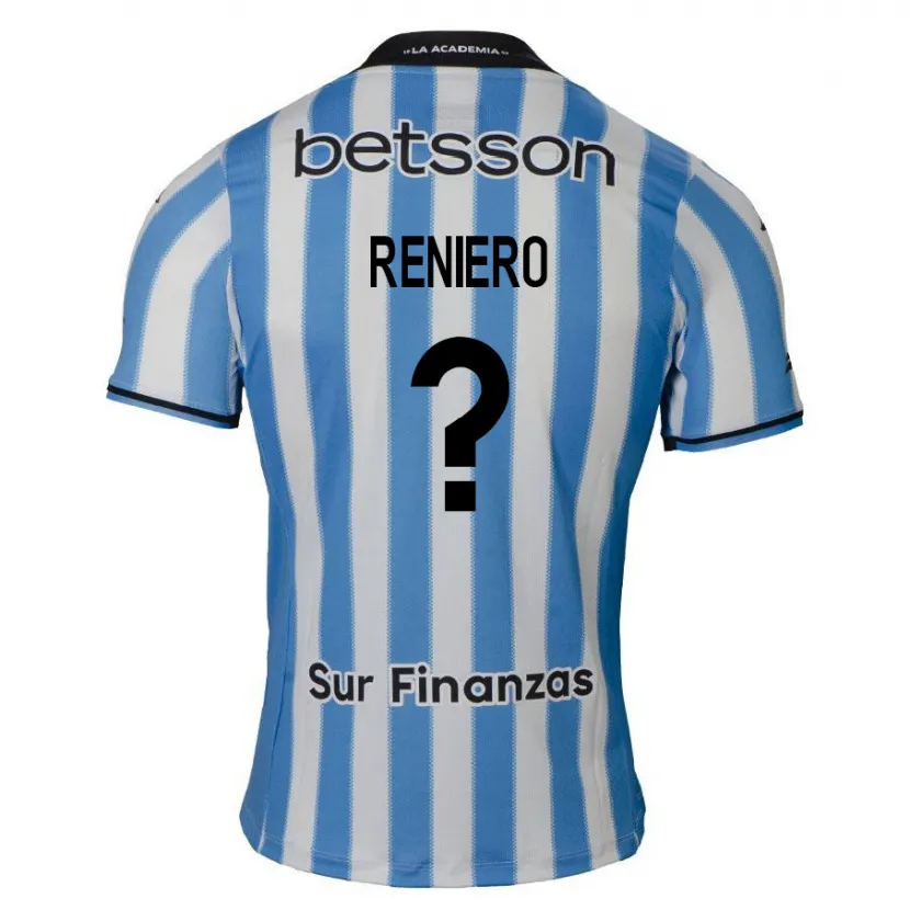 Danxen Men Nicolás Reniero #0 Blue White Black Home Jersey 2024/25 T-Shirt