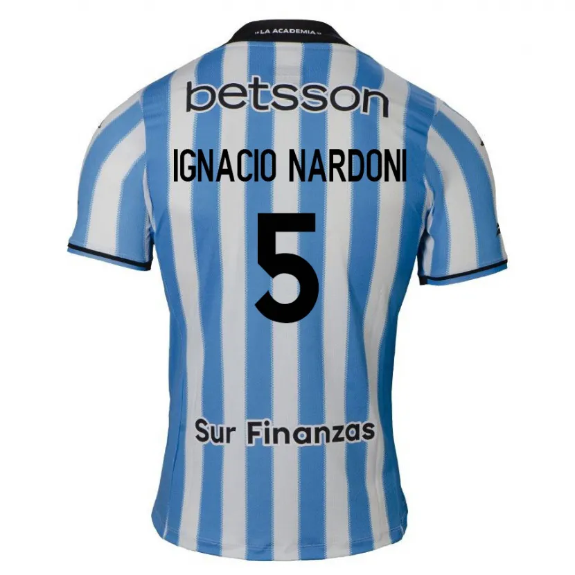 Danxen Men Juan Ignacio Nardoni #5 Blue White Black Home Jersey 2024/25 T-Shirt