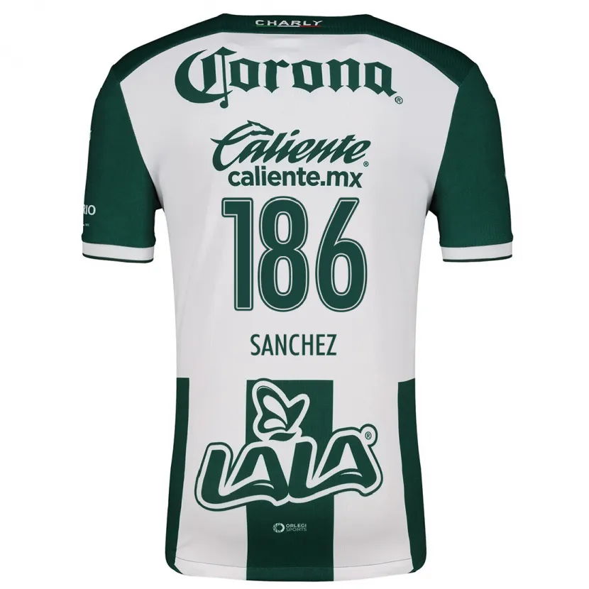 Danxen Men David Sánchez #186 Green White Home Jersey 2024/25 T-Shirt