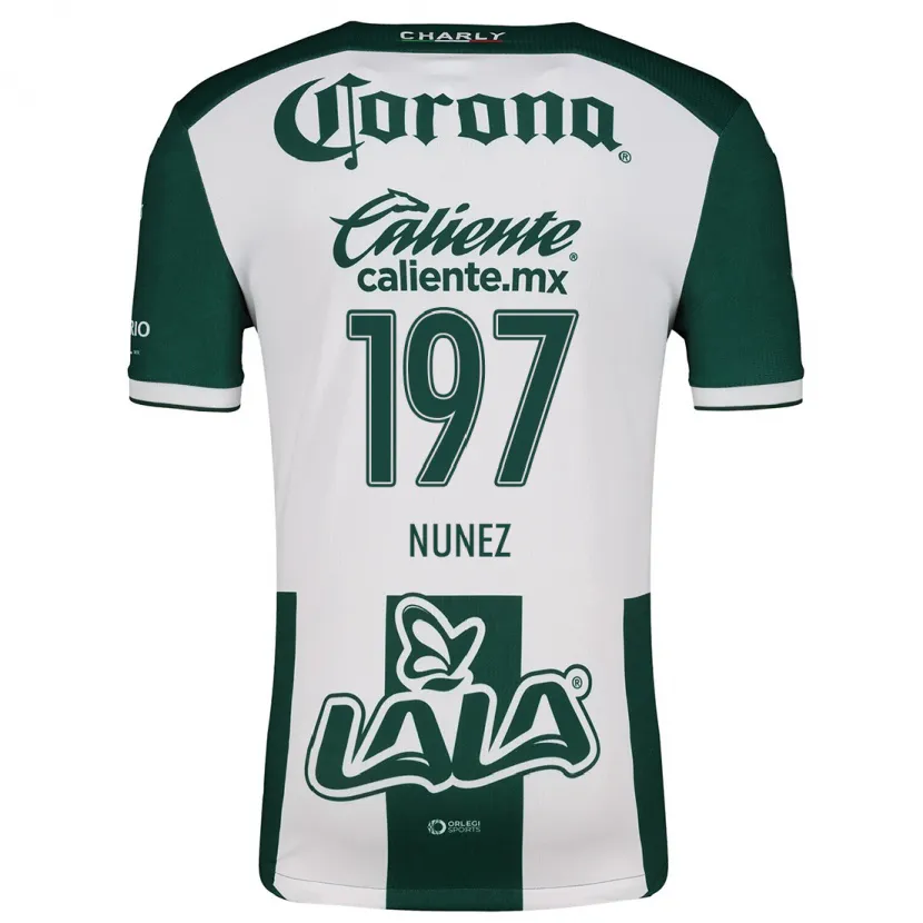 Danxen Men Kevin Núñez #197 Green White Home Jersey 2024/25 T-Shirt