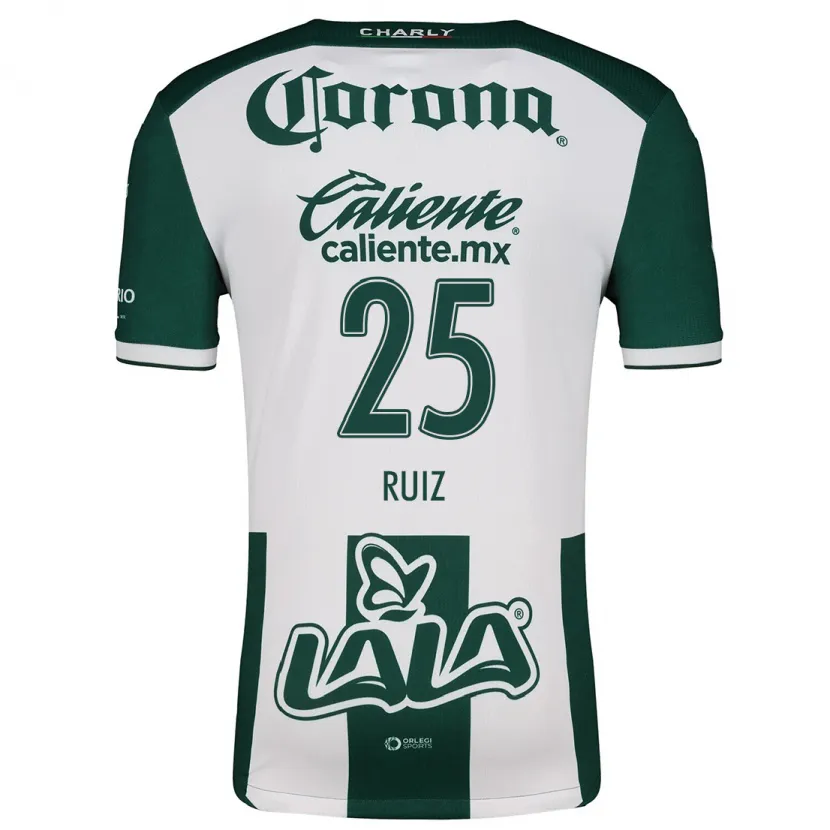 Danxen Men Michel Ruíz #25 Green White Home Jersey 2024/25 T-Shirt