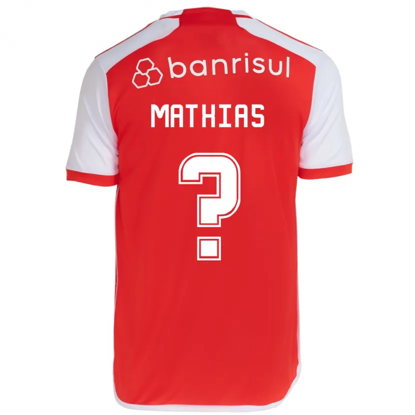 Danxen Men Ricardo Mathias #0 Red White Home Jersey 2024/25 T-Shirt