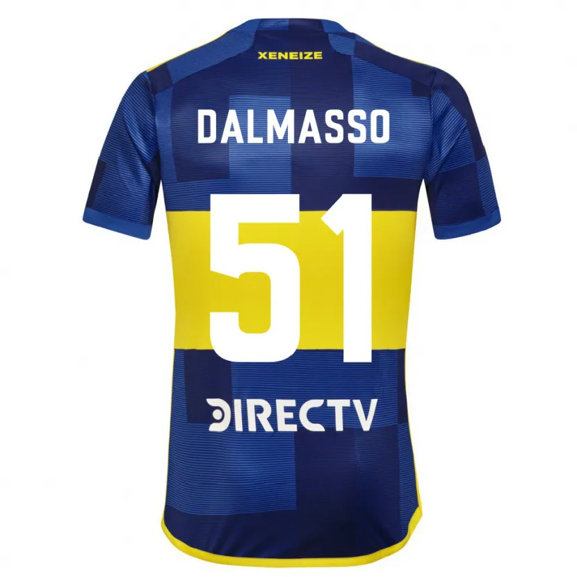 Danxen Men Santiago Dalmasso #51 Blue Yellow Home Jersey 2024/25 T-Shirt