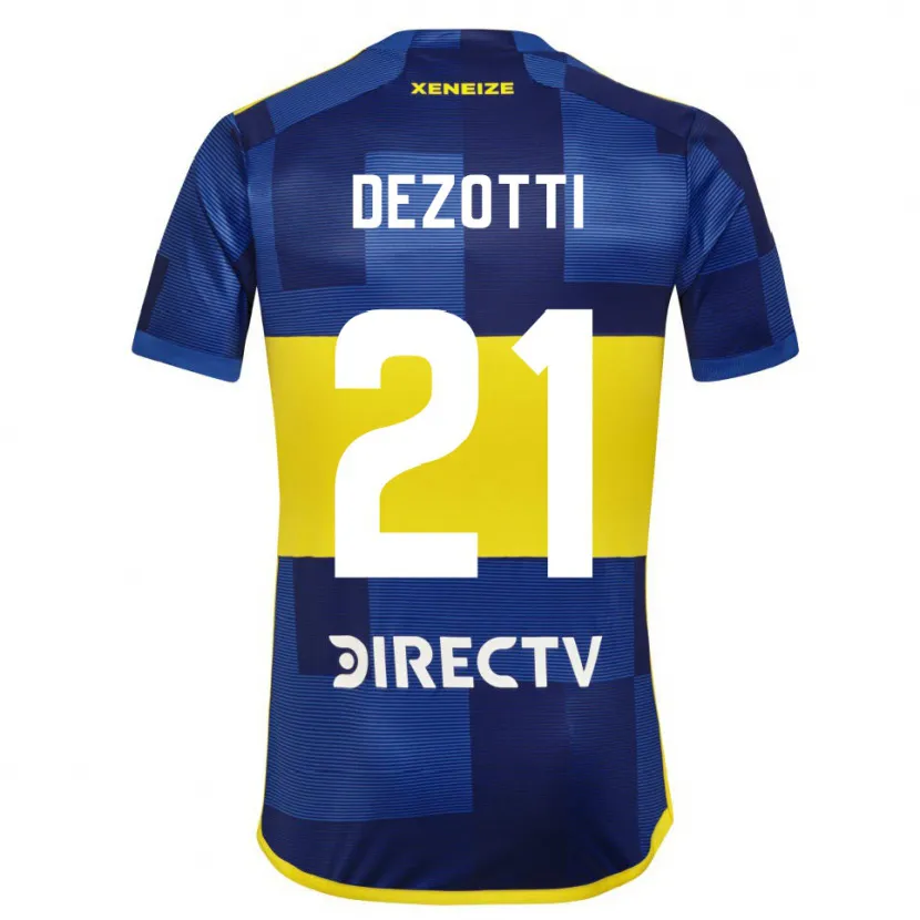 Danxen Men Martina Dezotti #21 Blue Yellow Home Jersey 2024/25 T-Shirt