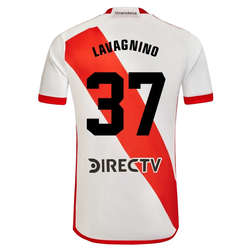 Danxen Men Lucas Lavagnino #37 White Red Home Jersey 2024/25 T-Shirt