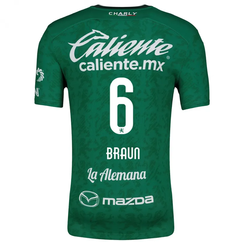 Danxen Men Sophia Braun #6 Green White Home Jersey 2024/25 T-Shirt