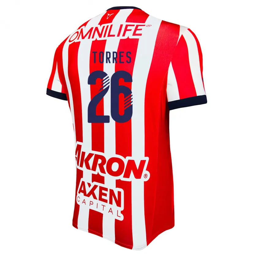 Danxen Men Araceli Torres #26 Red White Blue Home Jersey 2024/25 T-Shirt