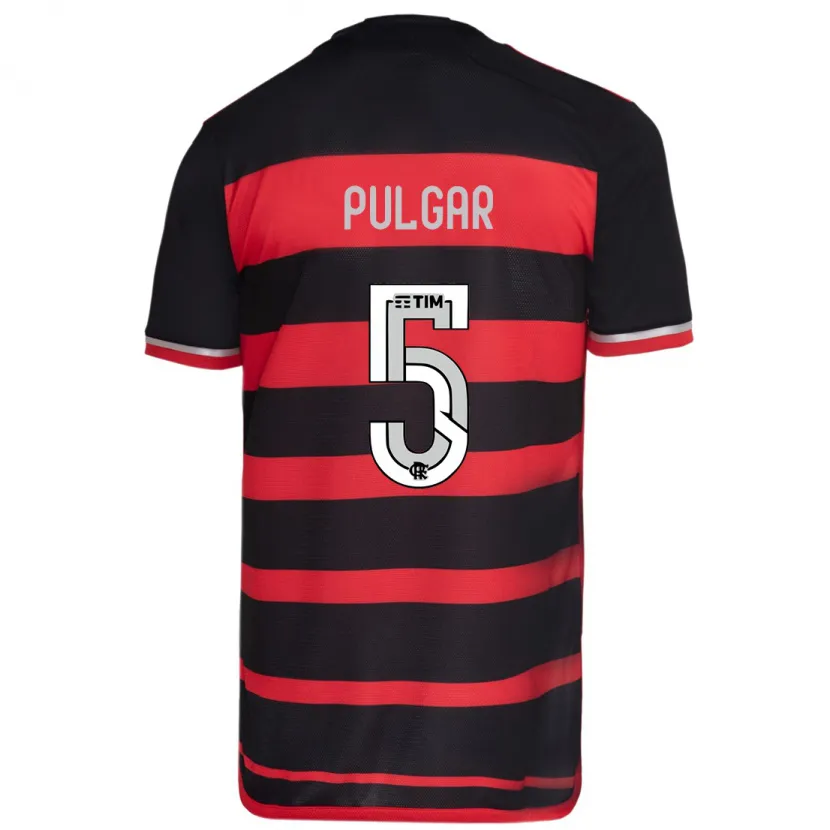 Danxen Men Erick Pulgar #5 Red Black Home Jersey 2024/25 T-Shirt