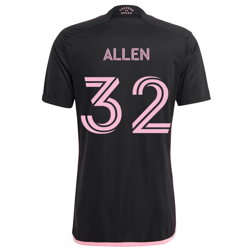 Danxen Men Noah Allen #32 Black Away Jersey 2024/25 T-Shirt