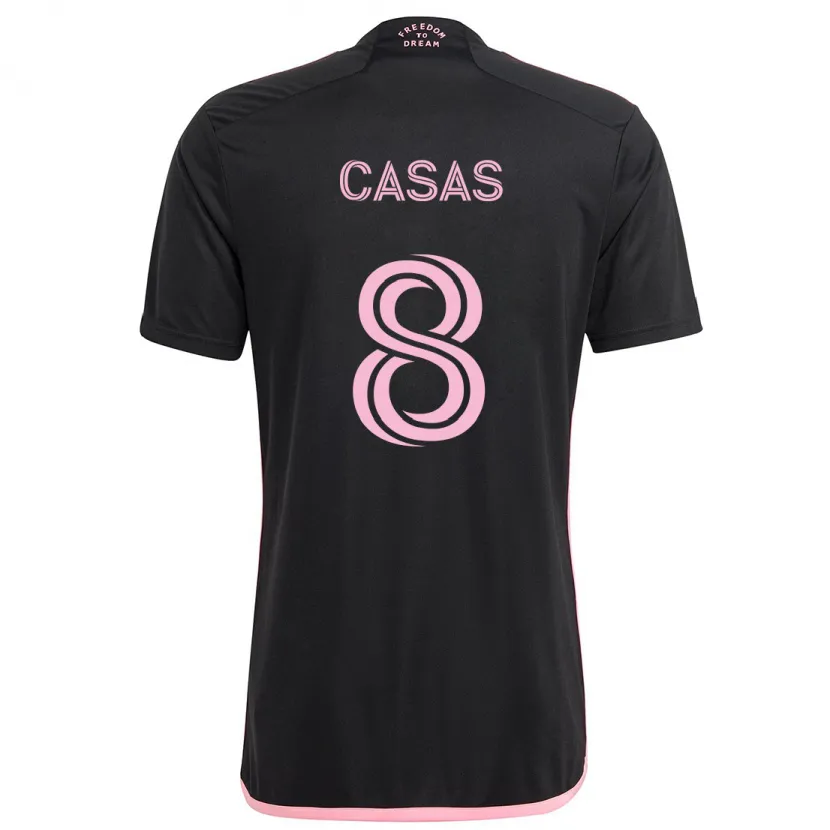 Danxen Men Pep Casas #8 Black Away Jersey 2024/25 T-Shirt