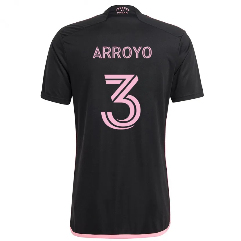 Danxen Men Dixon Arroyo #3 Black Away Jersey 2024/25 T-Shirt