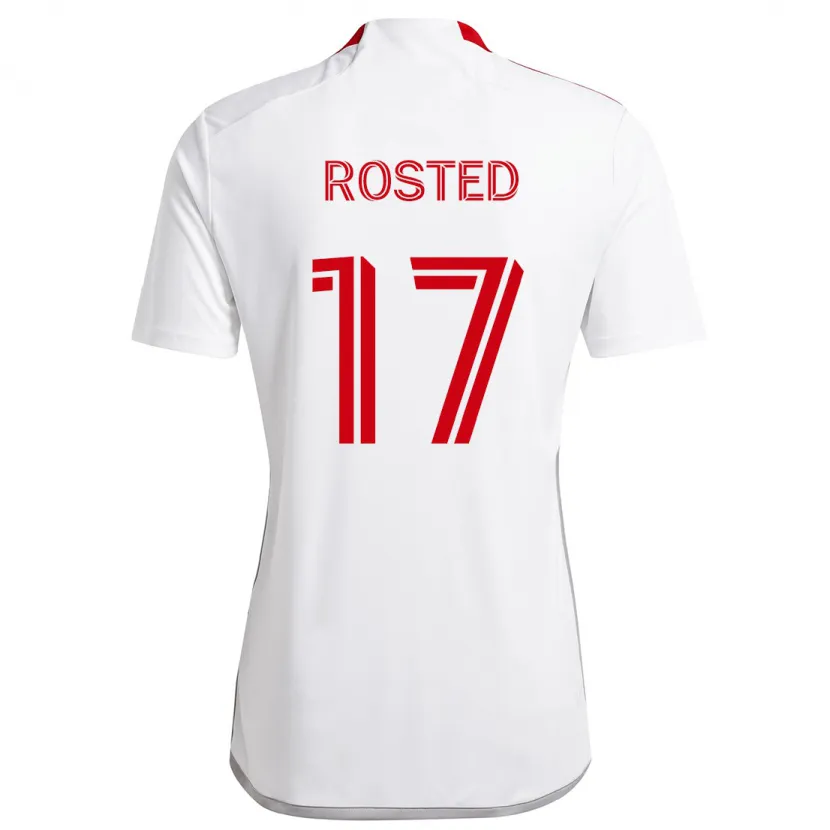 Danxen Men Sigurd Rosted #17 White Red Away Jersey 2024/25 T-Shirt