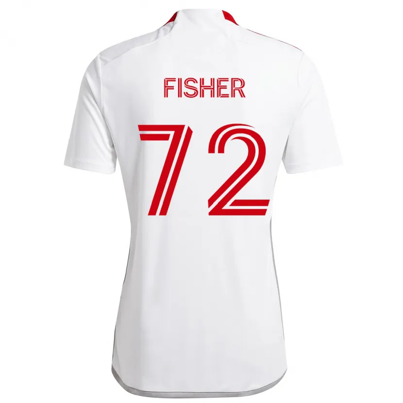 Danxen Men Mark Fisher #72 White Red Away Jersey 2024/25 T-Shirt