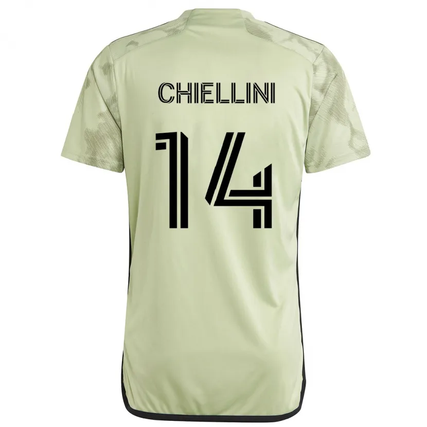 Danxen Men Giorgio Chiellini #14 Light Green Away Jersey 2024/25 T-Shirt