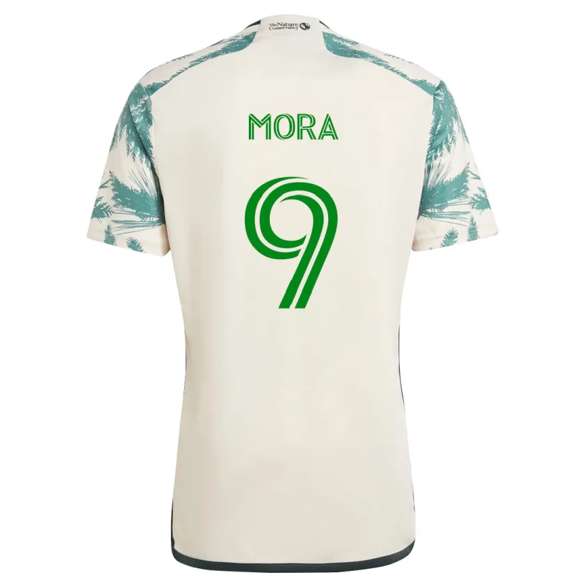 Danxen Men Felipe Mora #9 Beige Brown Away Jersey 2024/25 T-Shirt