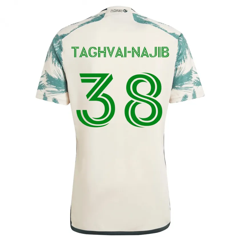 Danxen Men Braxton Taghvai-Najib #38 Beige Brown Away Jersey 2024/25 T-Shirt