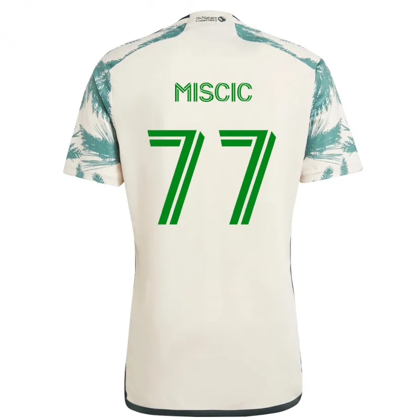 Danxen Men Selmir Miscic #77 Beige Brown Away Jersey 2024/25 T-Shirt