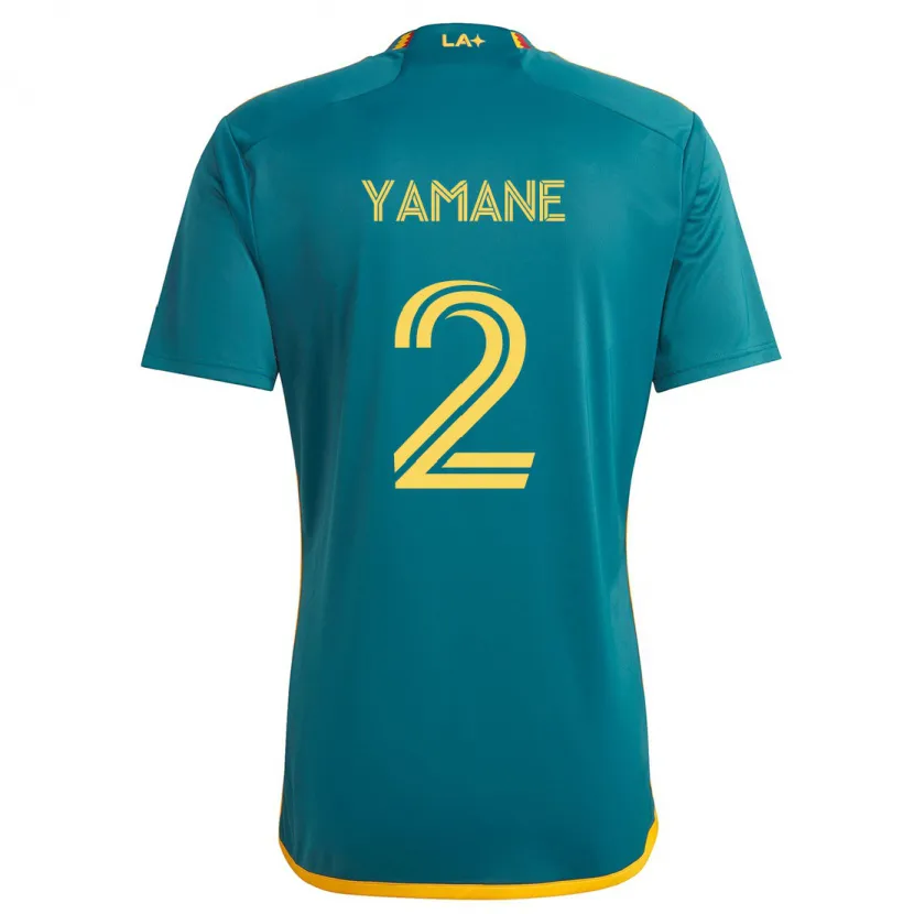 Danxen Men Miki Yamane #2 Green Yellow Away Jersey 2024/25 T-Shirt