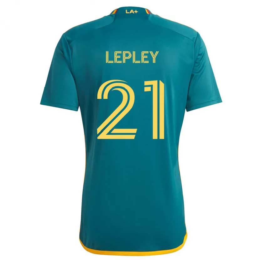 Danxen Men Tucker Lepley #21 Green Yellow Away Jersey 2024/25 T-Shirt