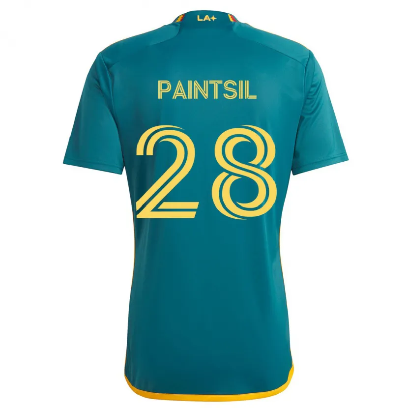 Danxen Men Joseph Paintsil #28 Green Yellow Away Jersey 2024/25 T-Shirt