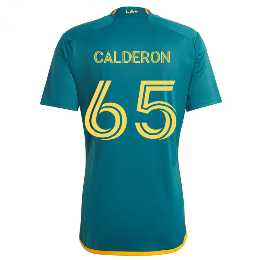 Danxen Men Juan Calderón #65 Green Yellow Away Jersey 2024/25 T-Shirt