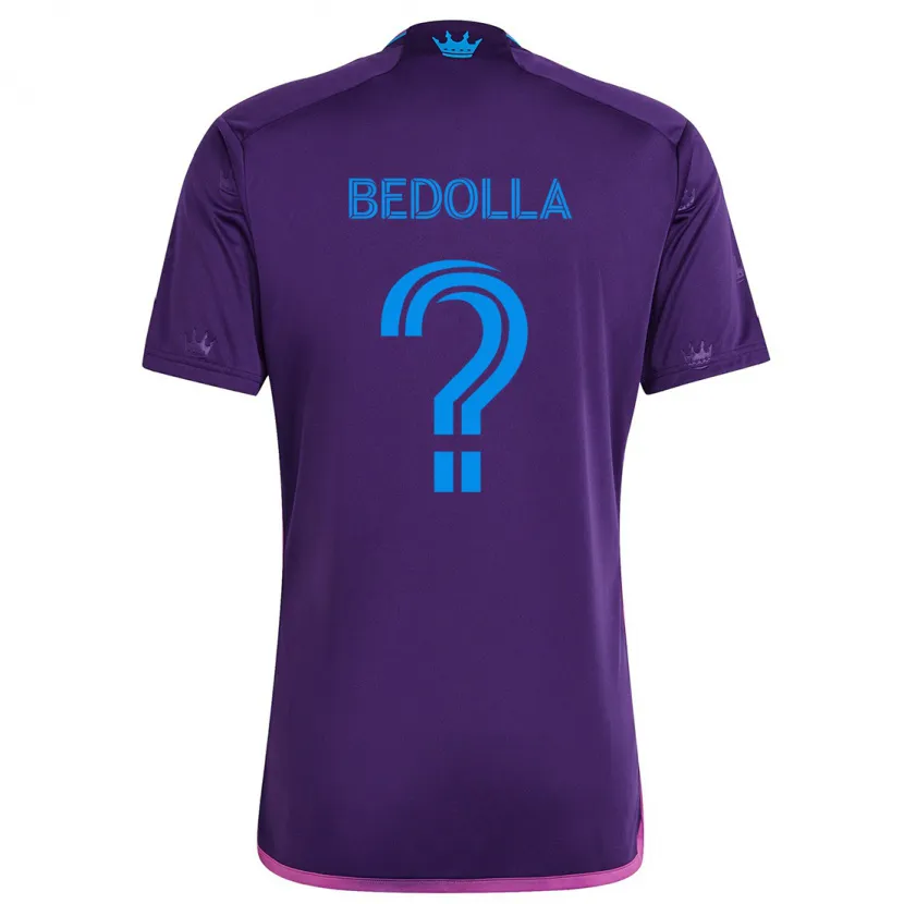 Danxen Men Brando Bedolla #0 Purple Blue Away Jersey 2024/25 T-Shirt