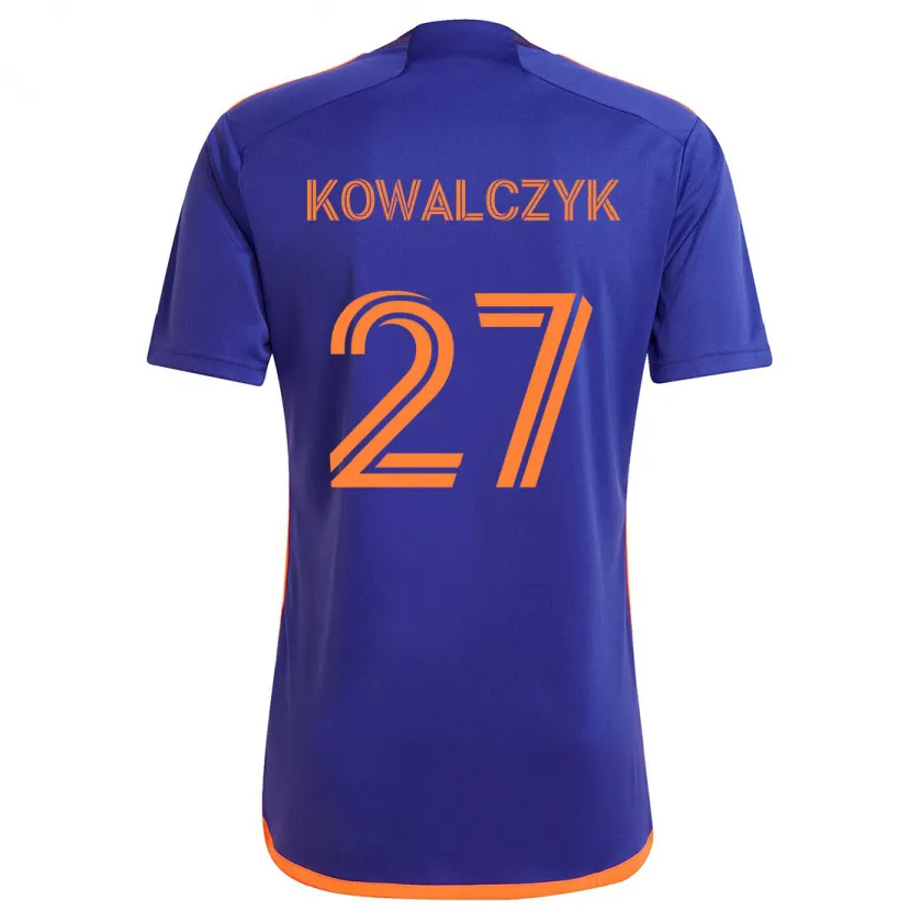 Danxen Men Sebastian Kowalczyk #27 Purple Orange Away Jersey 2024/25 T-Shirt