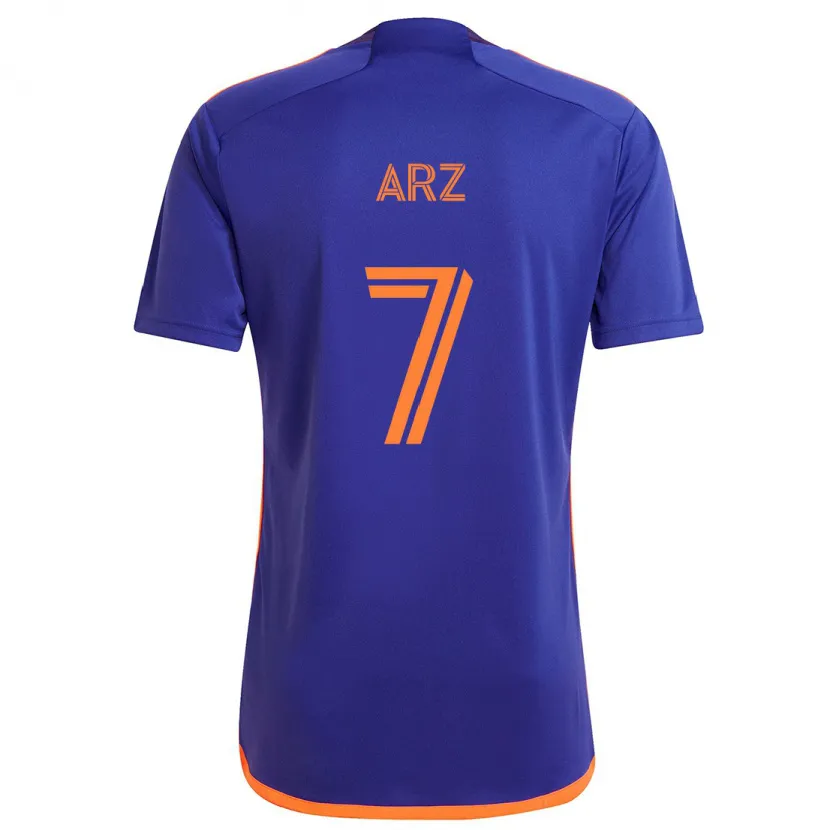 Danxen Men Exon Arzú #7 Purple Orange Away Jersey 2024/25 T-Shirt