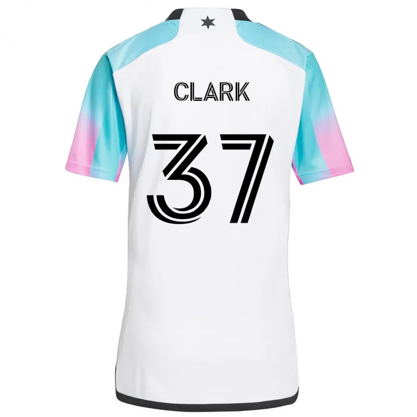 Danxen Men Caden Clark #37 White Blue Black Away Jersey 2024/25 T-Shirt